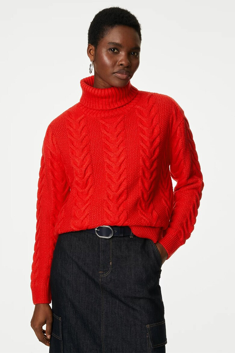 Marks  Spencer Поло с плетка осморка - Pepit.bg