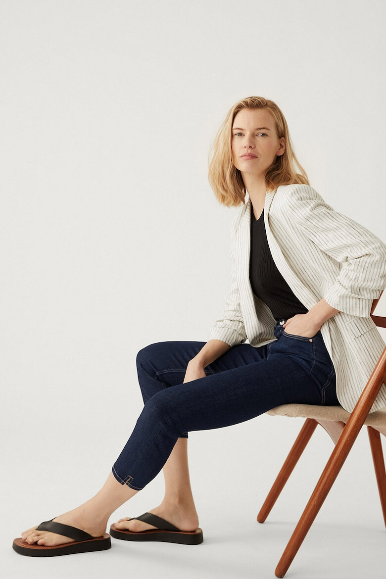Marks  Spencer Прилепнали 3/4 дънки с висока талия - Pepit.bg