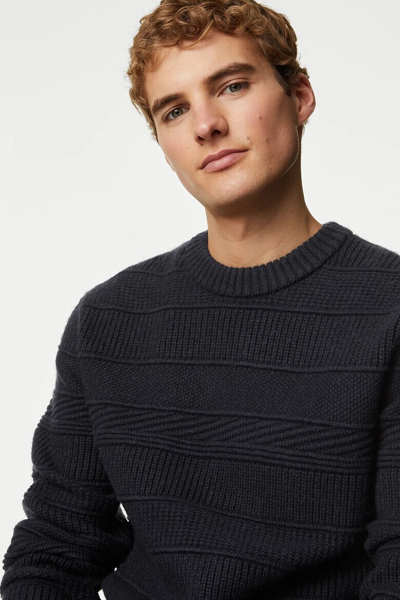 Marks  Spencer Пуловер с овално деколте - Pepit.bg