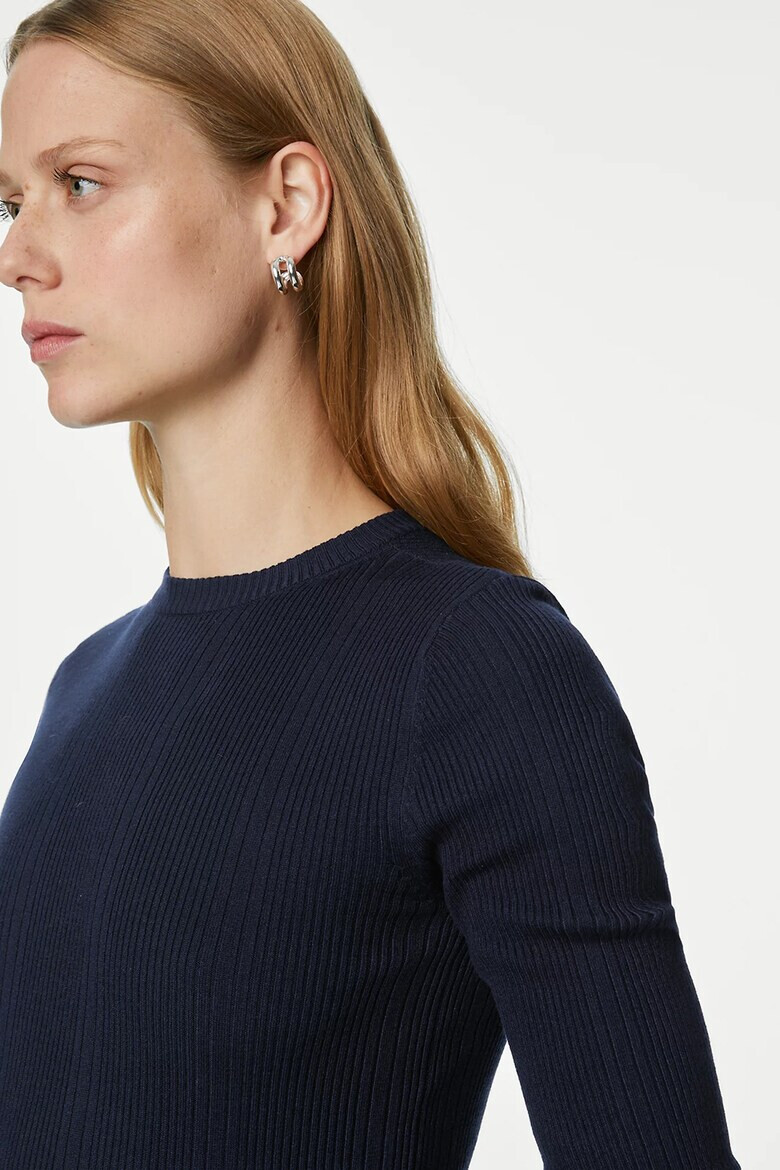 Marks  Spencer Рипсен пуловер по тялото - Pepit.bg