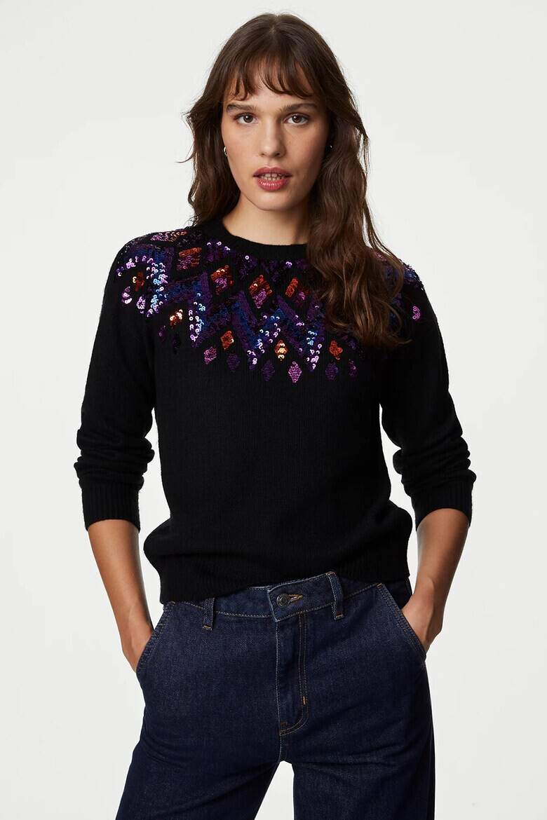 Marks  Spencer Пуловер с пайети - Pepit.bg