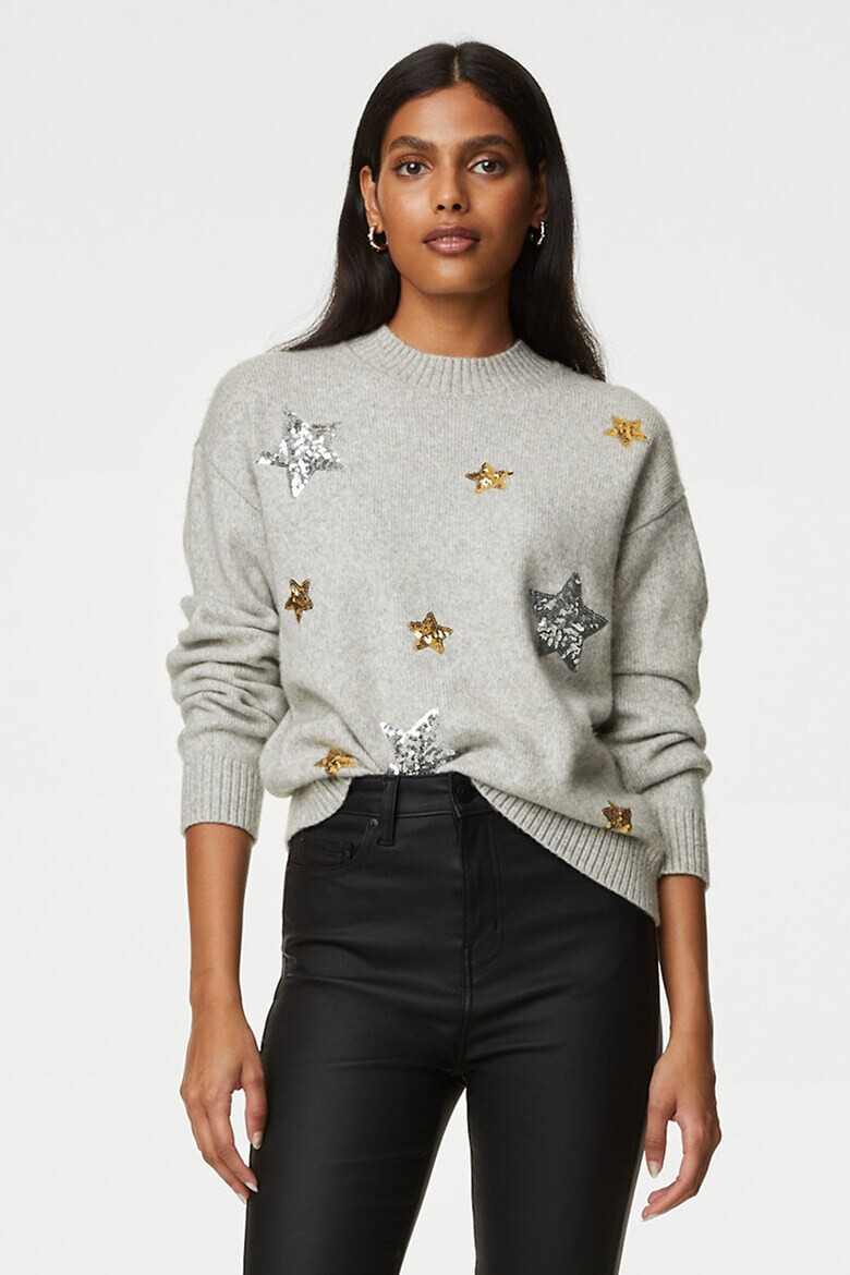 Marks  Spencer Пуловер с пайети - Pepit.bg