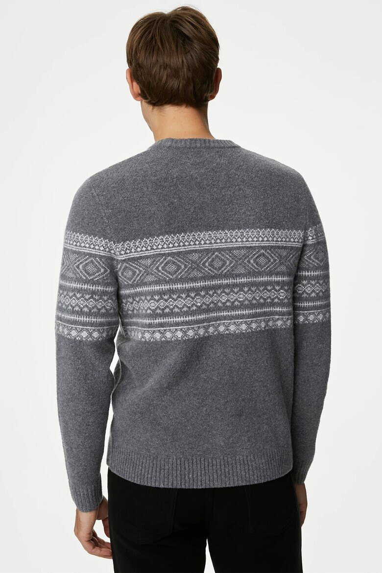 Marks  Spencer Пуловер с принт - Pepit.bg