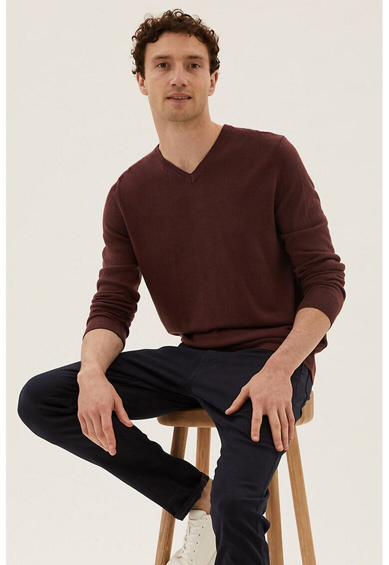 Marks & Spencer Пуловер с шпиц - Pepit.bg