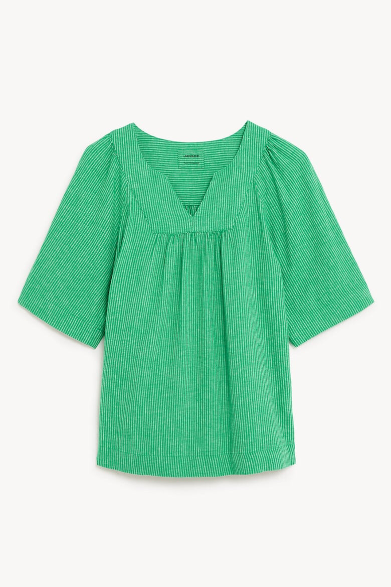 Marks  Spencer Раирана блуза с шпиц - Pepit.bg