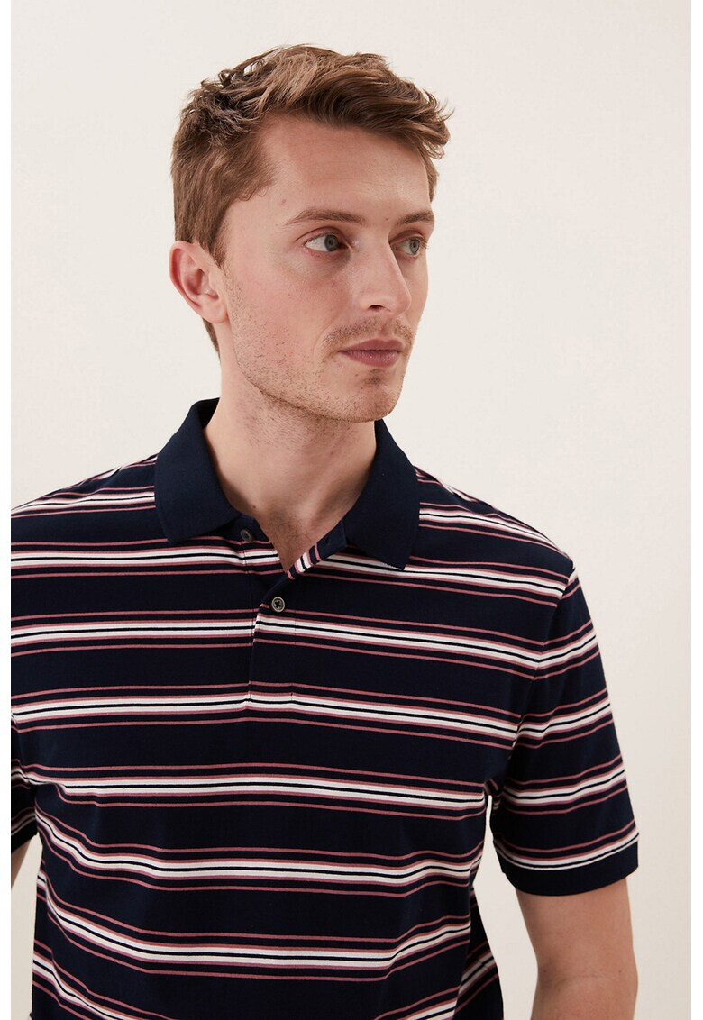 Marks & Spencer Раирана тениска с яка - Pepit.bg
