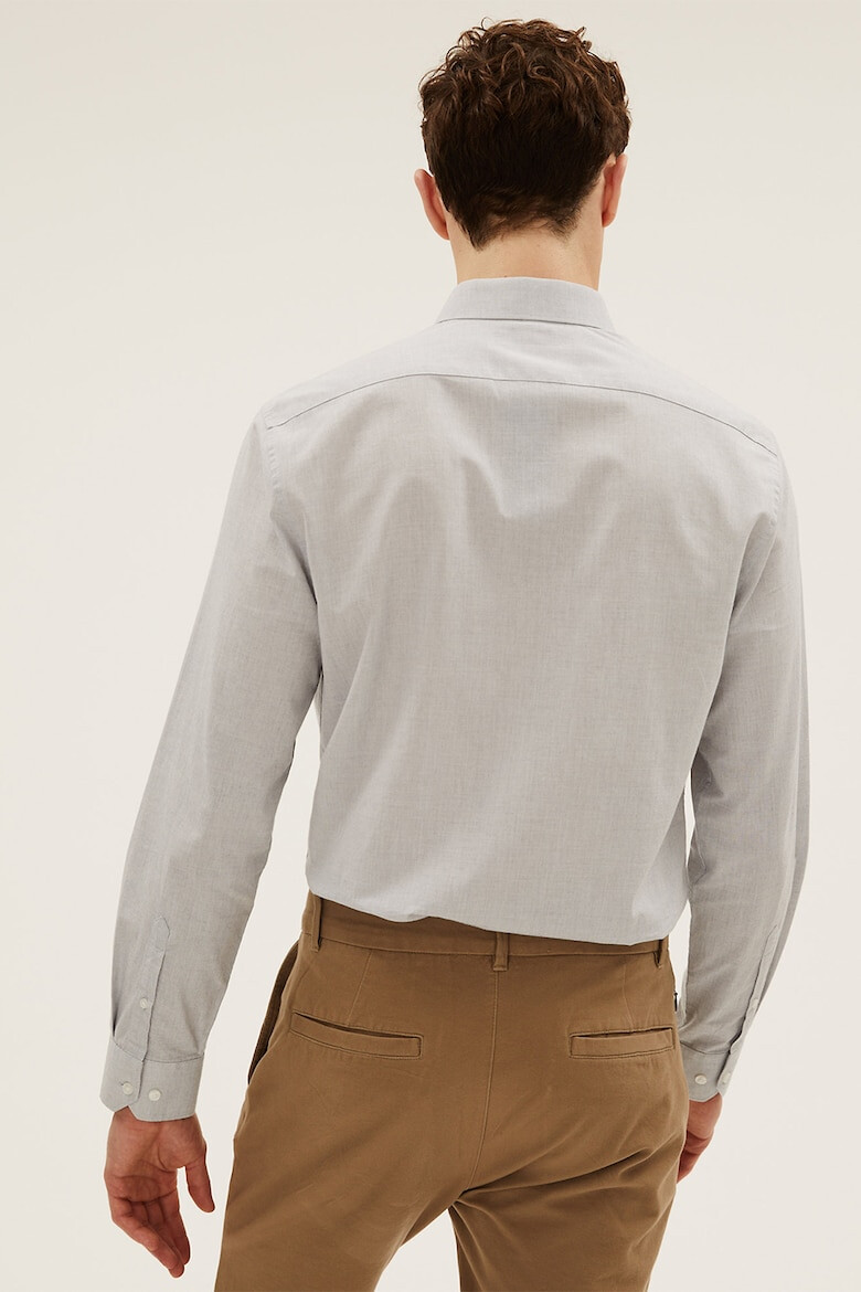 Marks  Spencer Релефна памучна риза - Pepit.bg