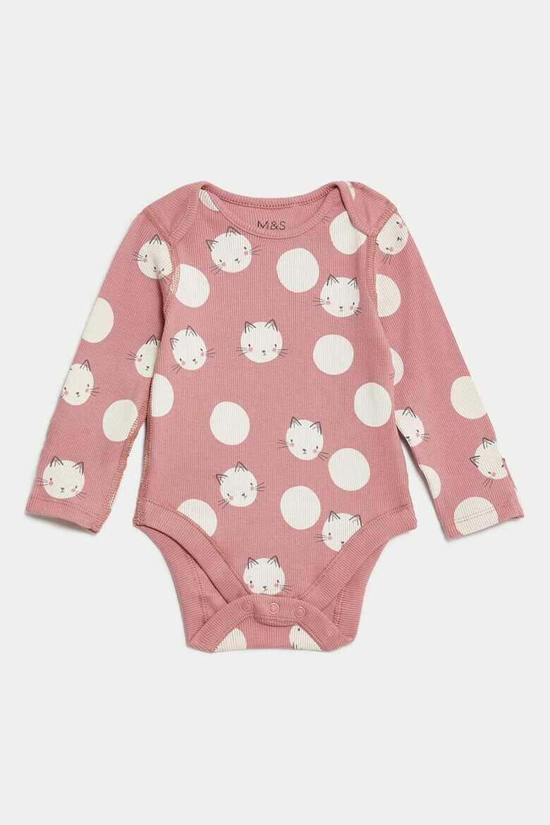 Marks  Spencer Рипсено боди - 3 броя - Pepit.bg