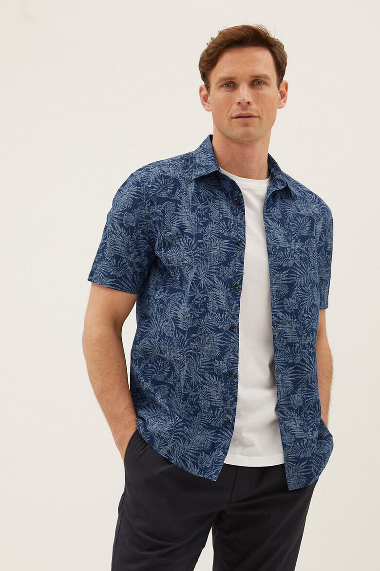 Marks & Spencer Риза от деним с шарки - Pepit.bg
