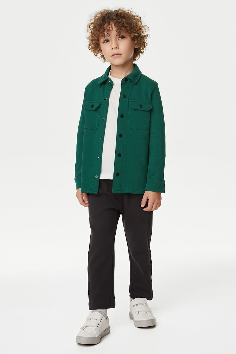 Marks  Spencer Риза с памук с джоб - Pepit.bg