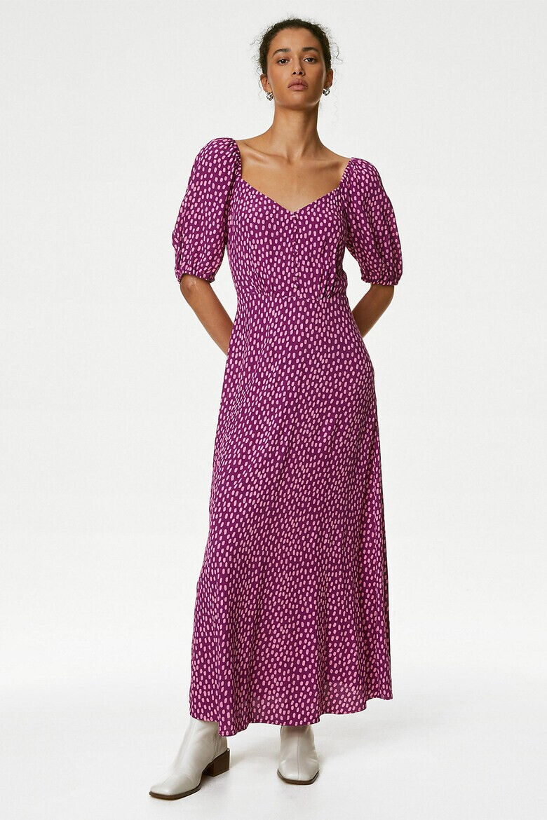Marks  Spencer Рокля с десен и шпиц - Pepit.bg