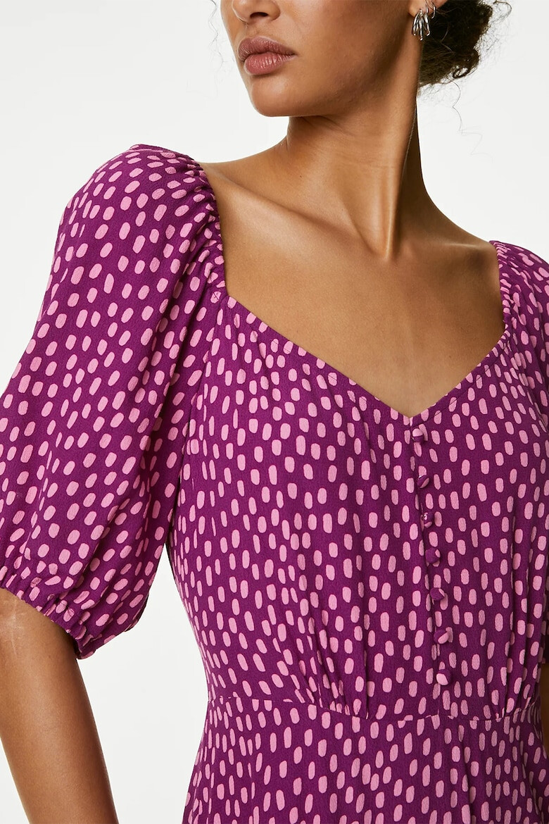 Marks  Spencer Рокля с десен и шпиц - Pepit.bg