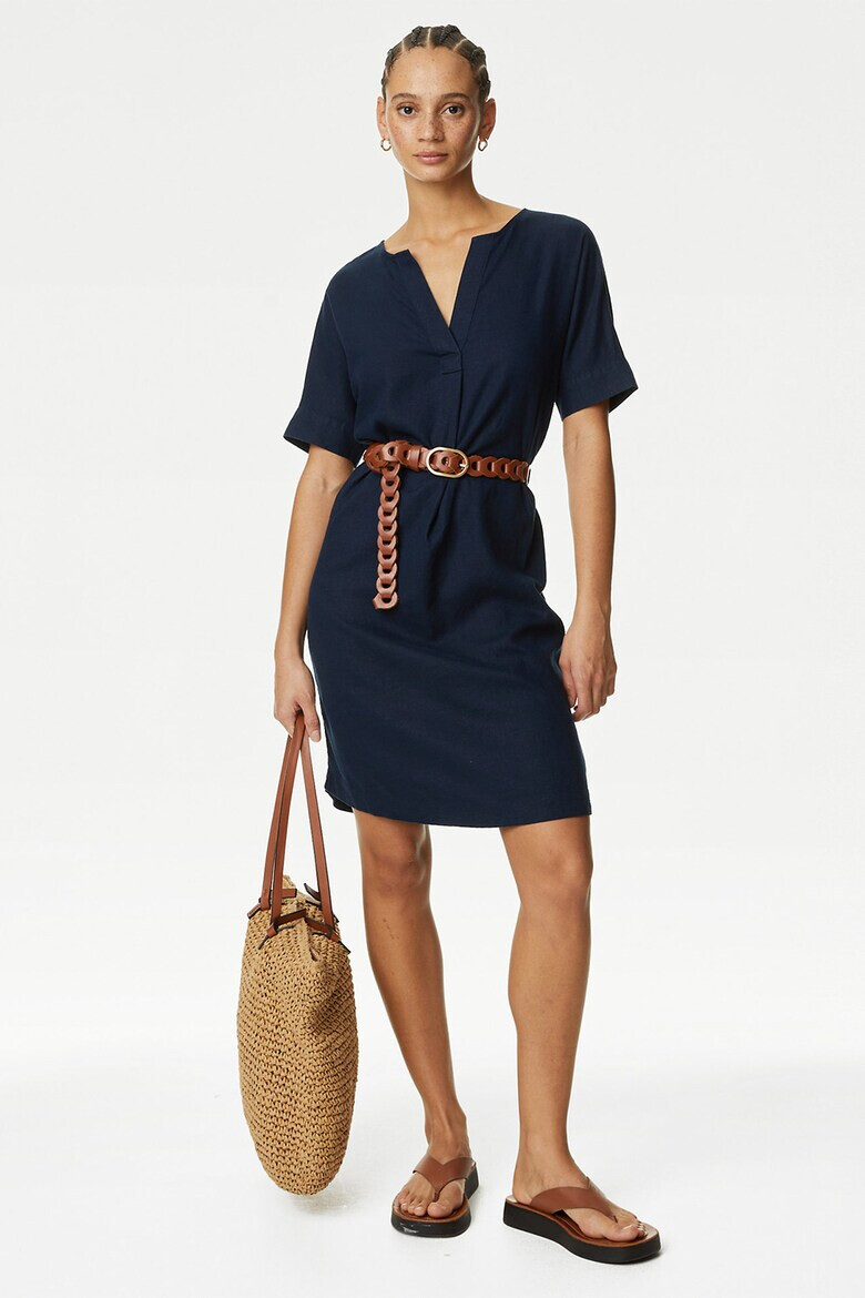 Marks  Spencer Рокля тип туника с лен - Pepit.bg