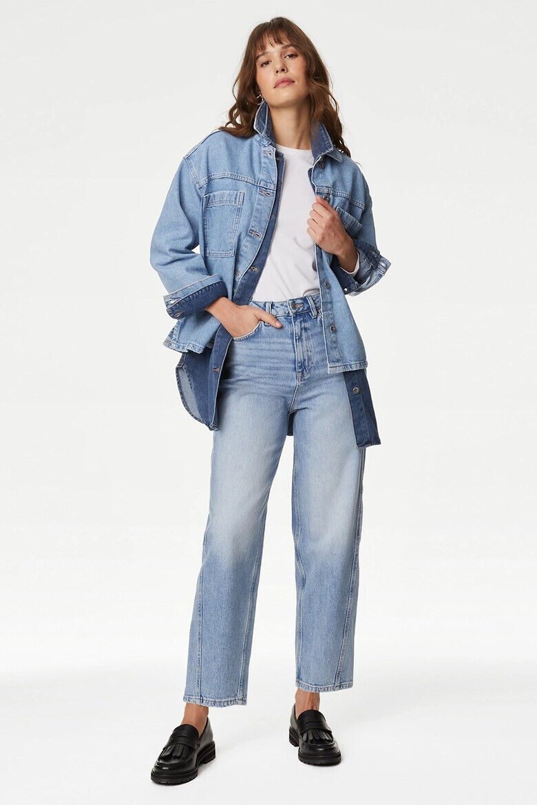 Marks  Spencer Широки дънки с висока талия - Pepit.bg