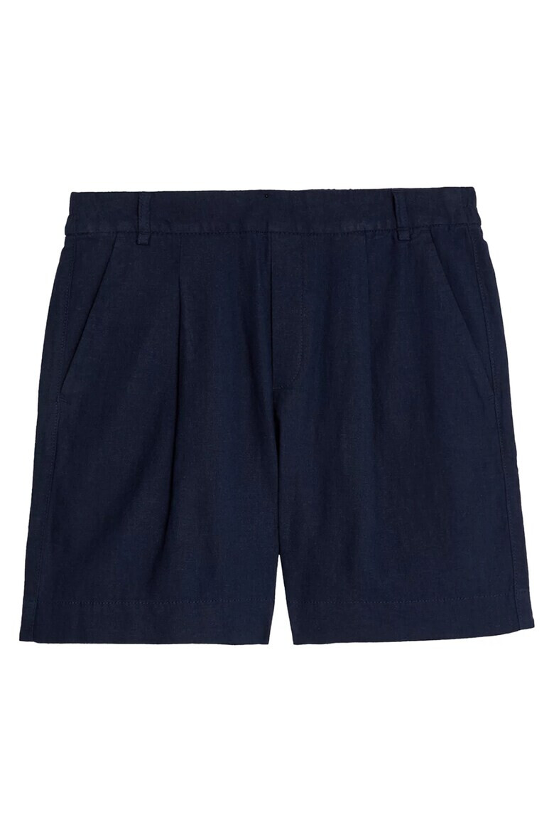 Marks  Spencer Шорти с лен с висока талия - Pepit.bg