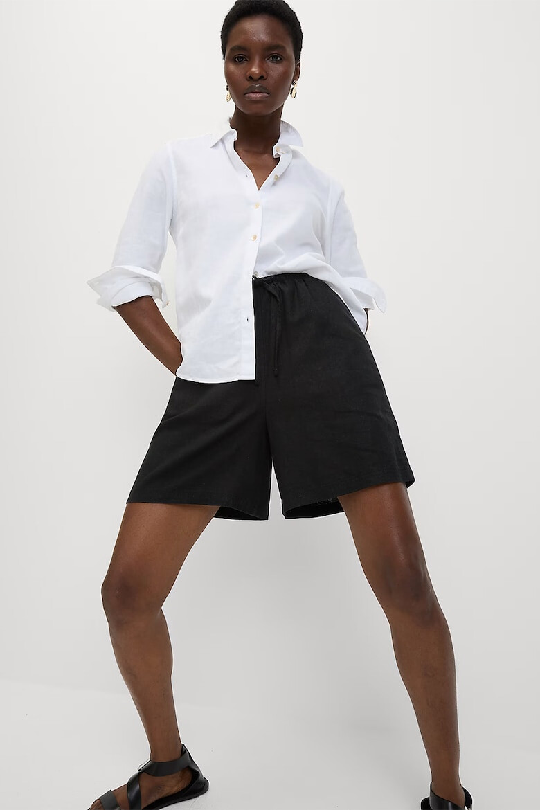 Marks  Spencer Ефирни шорти с лен с връзка - Pepit.bg