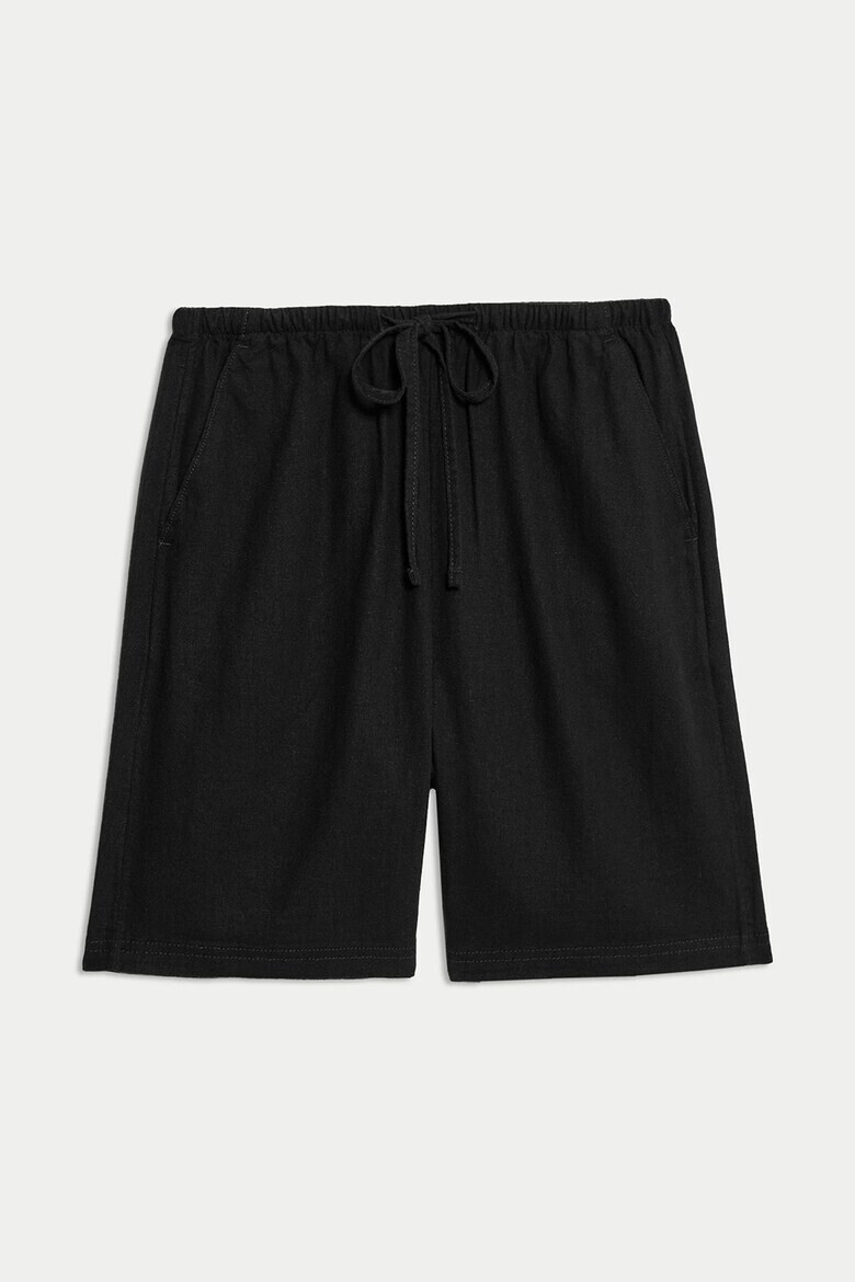 Marks  Spencer Ефирни шорти с лен с връзка - Pepit.bg