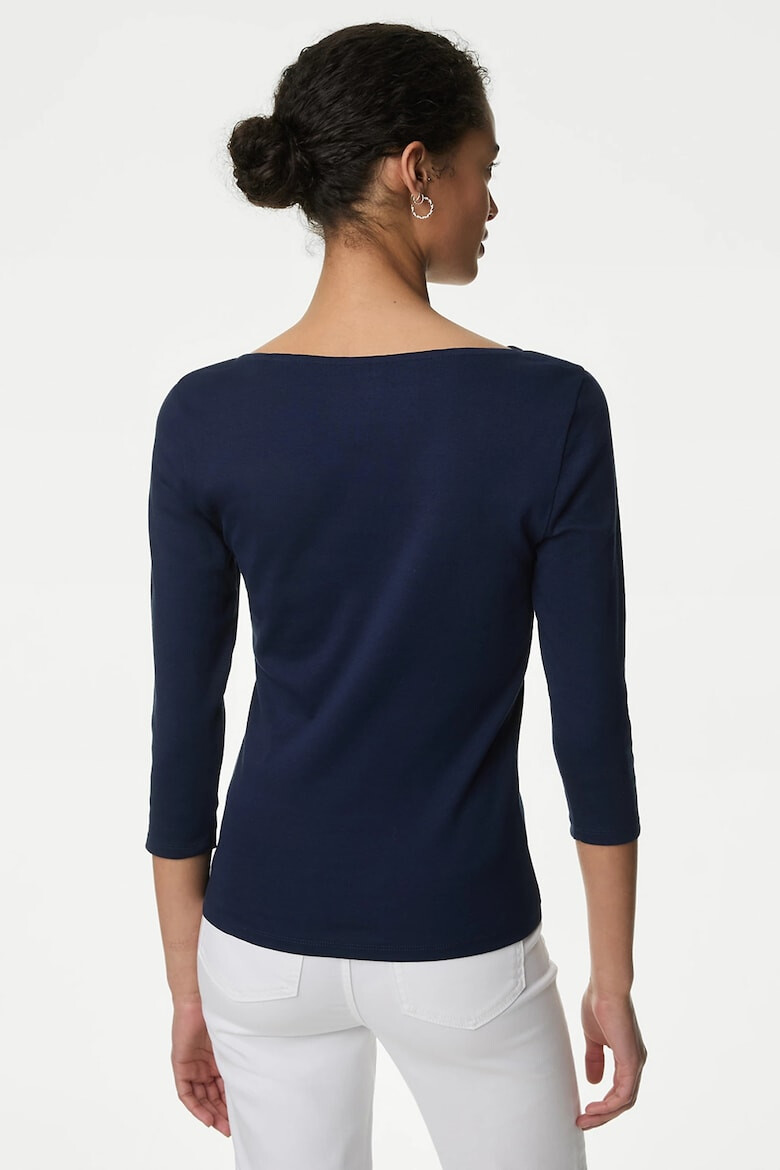 Marks & Spencer Слим блуза с 3/4 ръкави - Pepit.bg