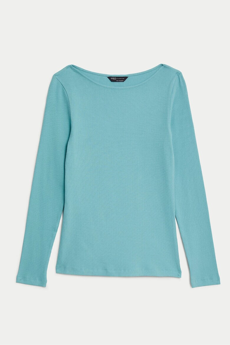 Marks  Spencer Слим блуза с деколте тип лодка - Pepit.bg