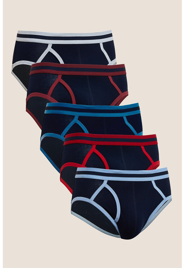 Marks & Spencer Слипове с контрасти - 5 чифта - Pepit.bg