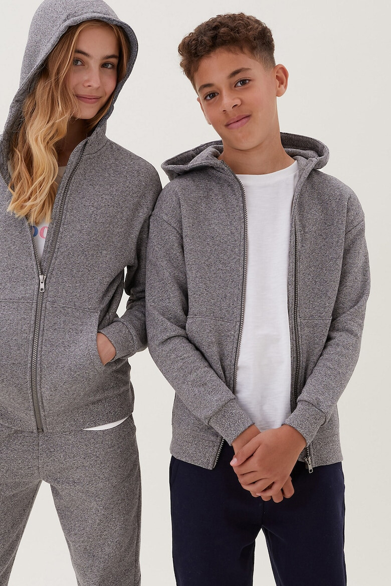 Marks  Spencer Суитшърт с памук и цип - Pepit.bg