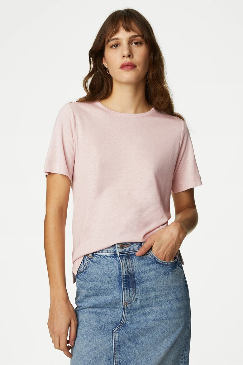Marks  Spencer Тениска от лен и модал - Pepit.bg