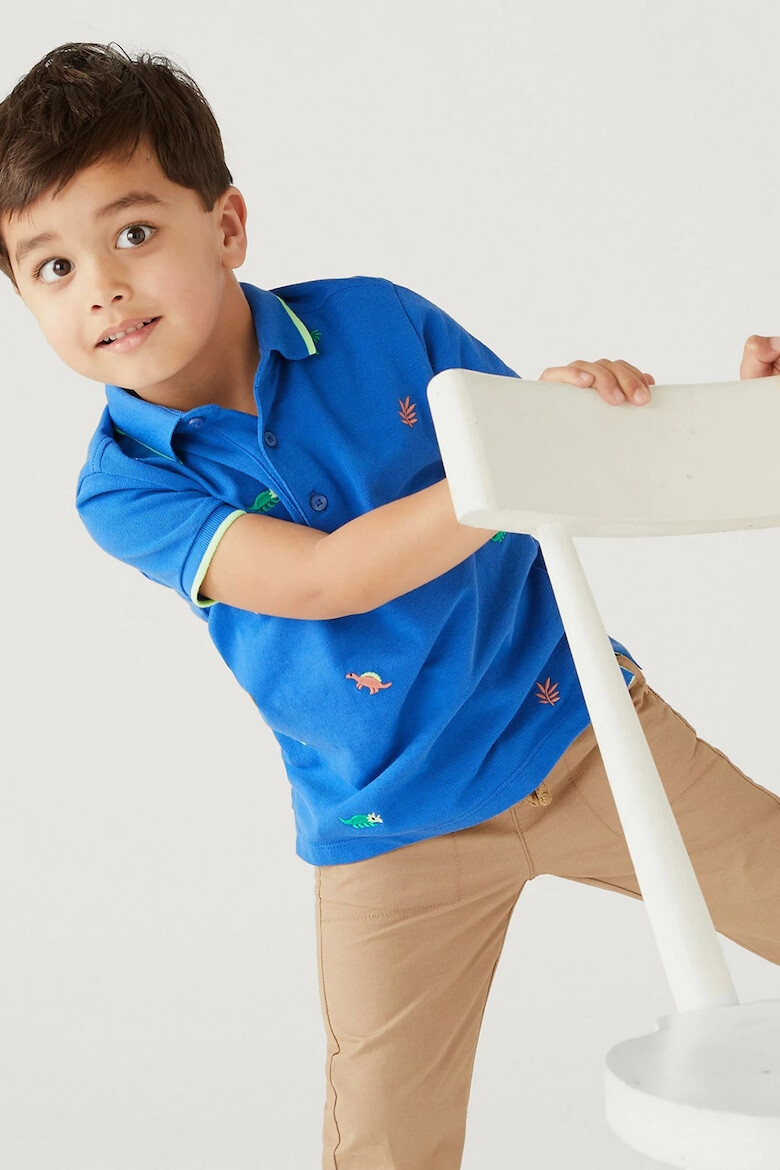 Marks & Spencer Тениска от памучно пике с яка - Pepit.bg