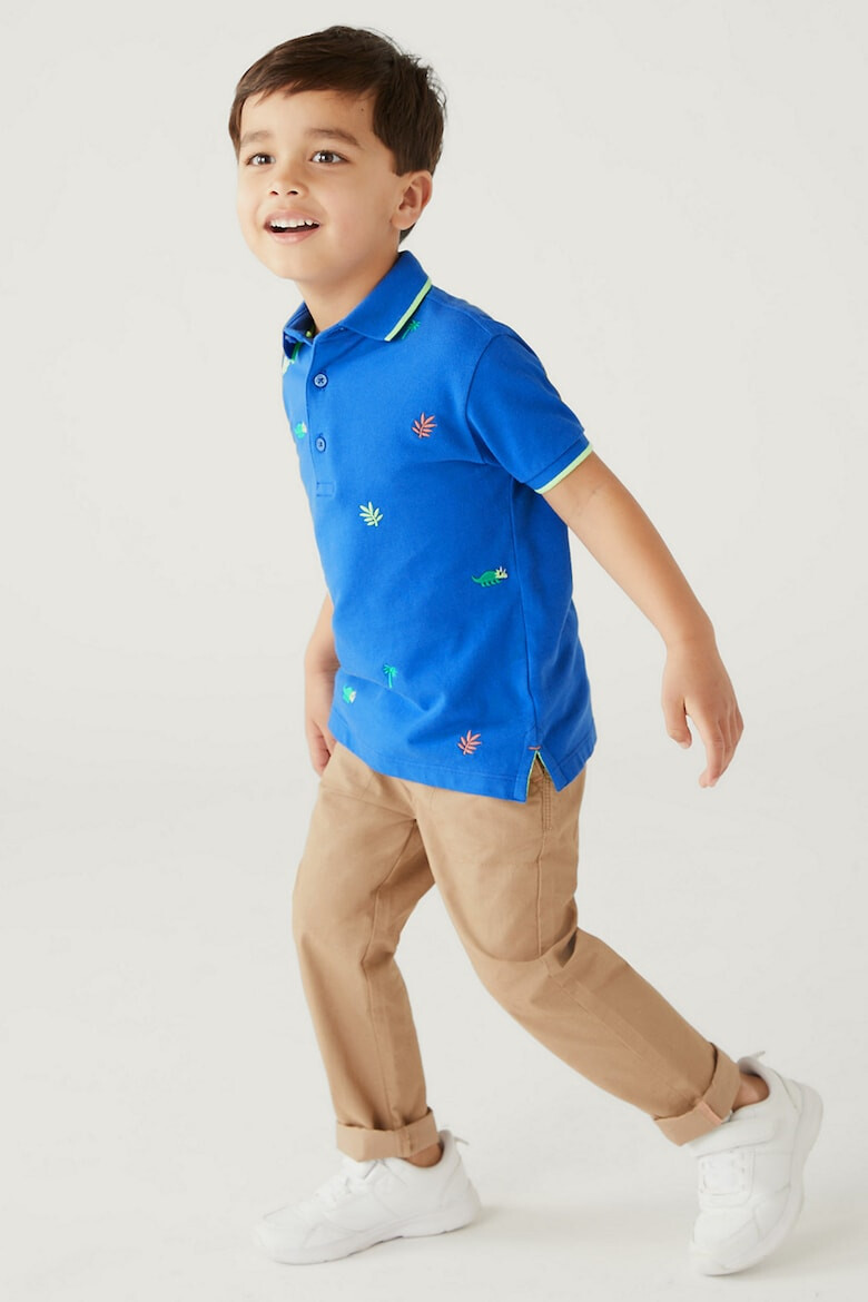 Marks & Spencer Тениска от памучно пике с яка - Pepit.bg