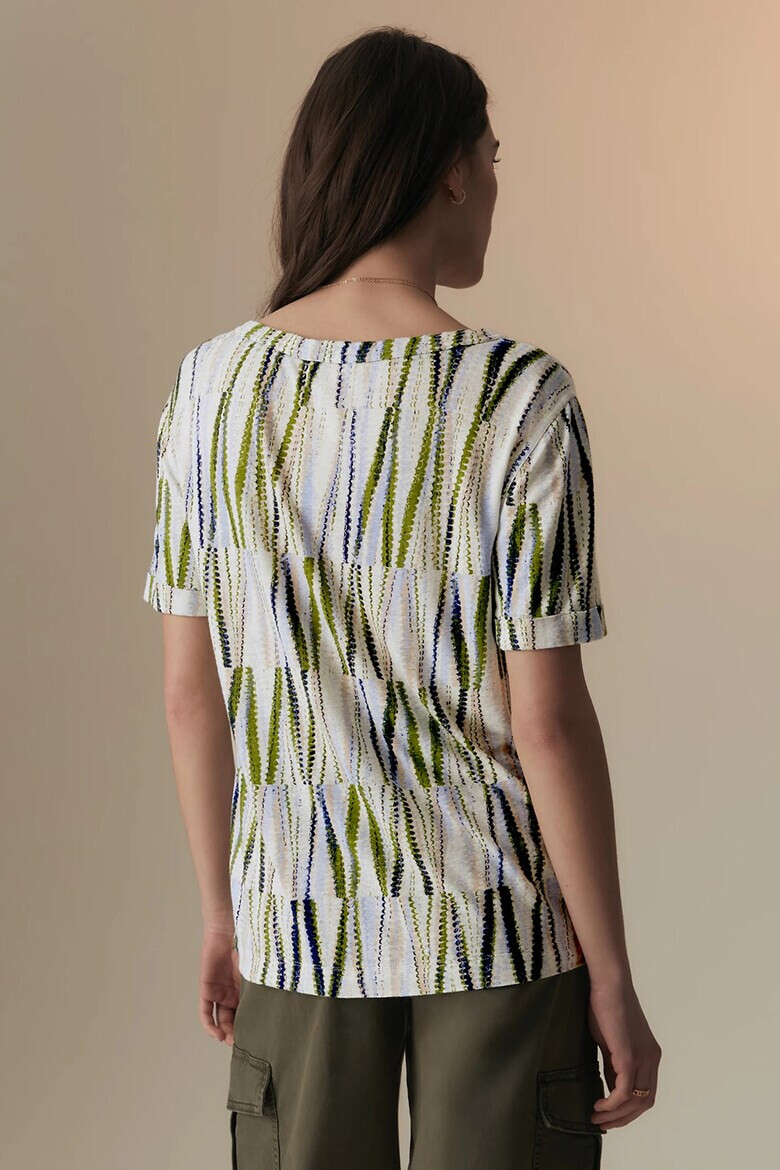 Marks  Spencer Тениска с лен и шпиц - Pepit.bg