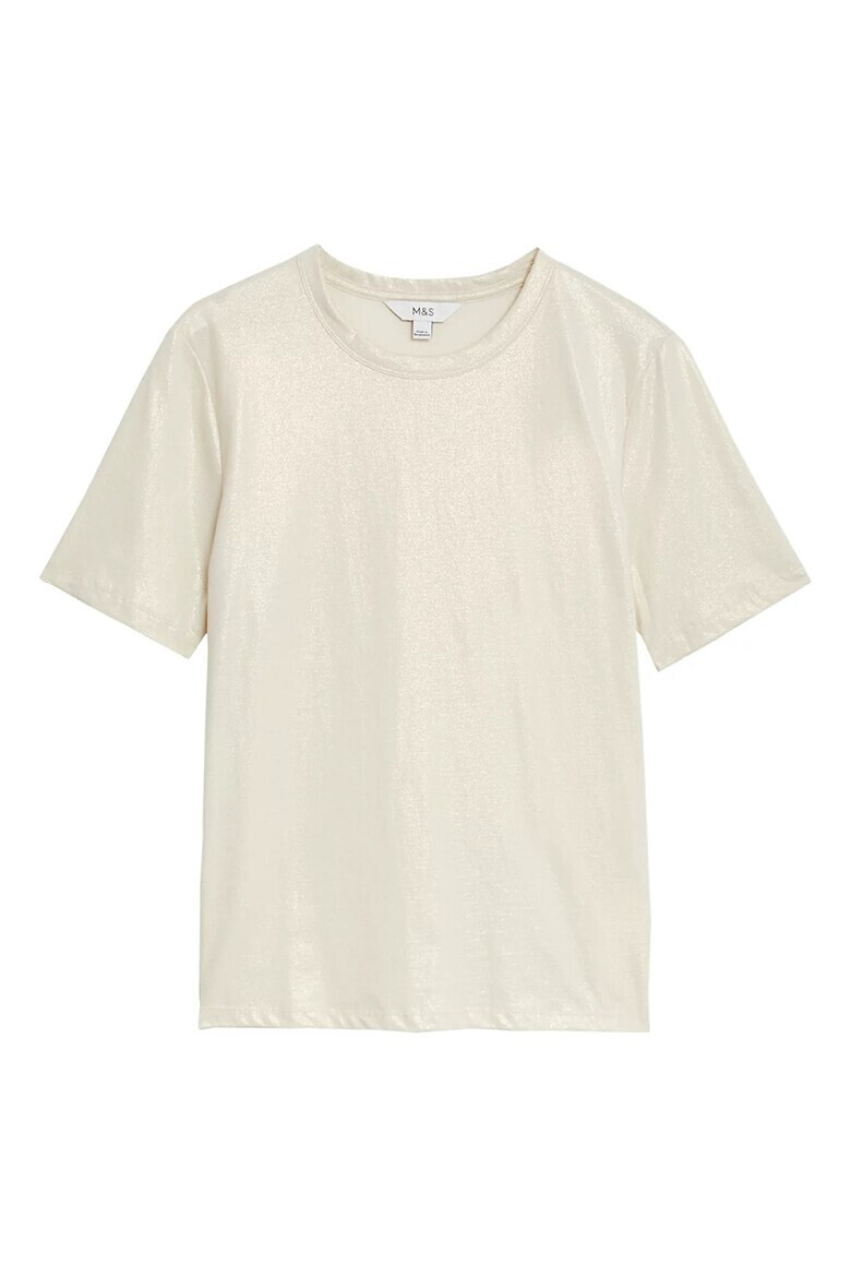 Marks  Spencer Тениска с метален ефект - Pepit.bg