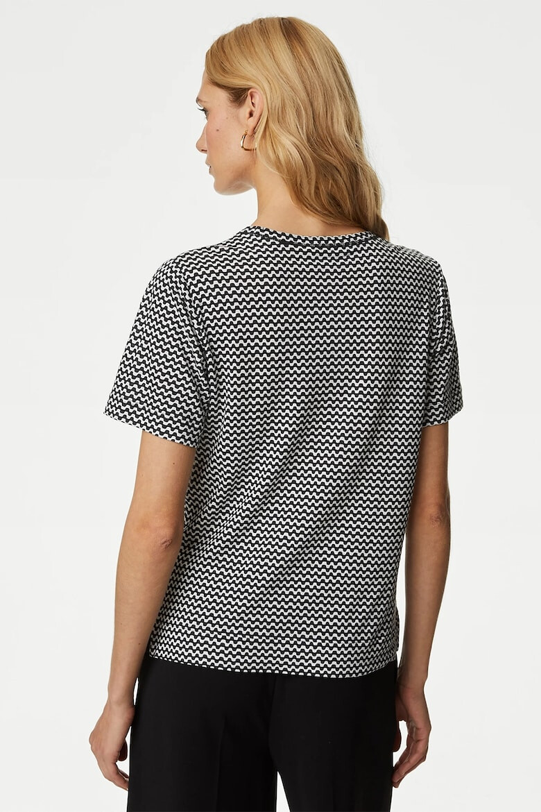 Marks  Spencer Тениска с модал и лен - Pepit.bg