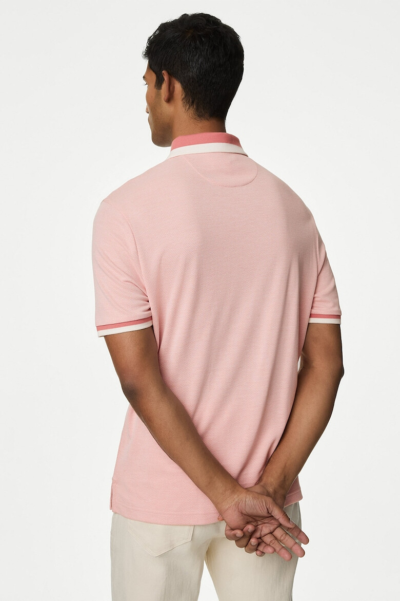 Marks  Spencer Тениска с модал с яка - Pepit.bg