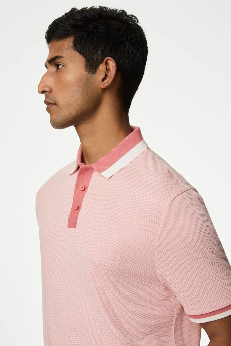 Marks  Spencer Тениска с модал с яка - Pepit.bg