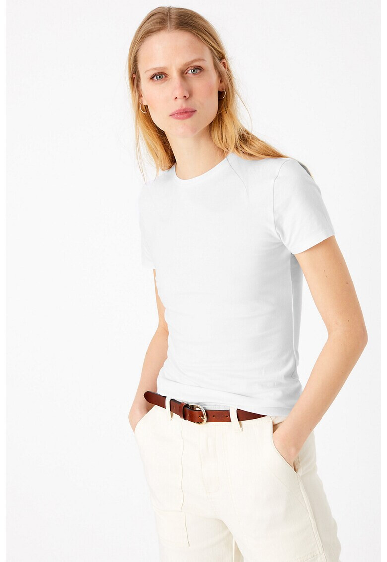 Marks & Spencer Тениска с овално деколте - Pepit.bg
