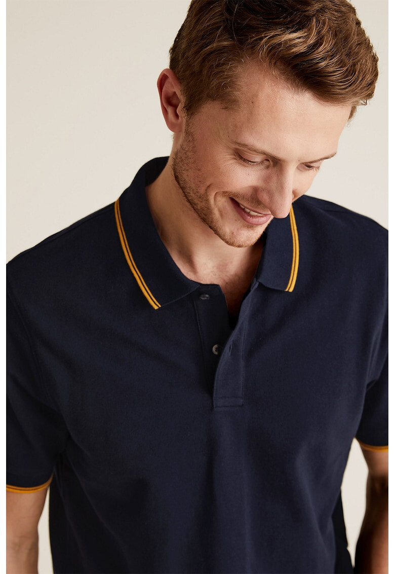 Marks & Spencer Тениска с яка и контрасти - Pepit.bg