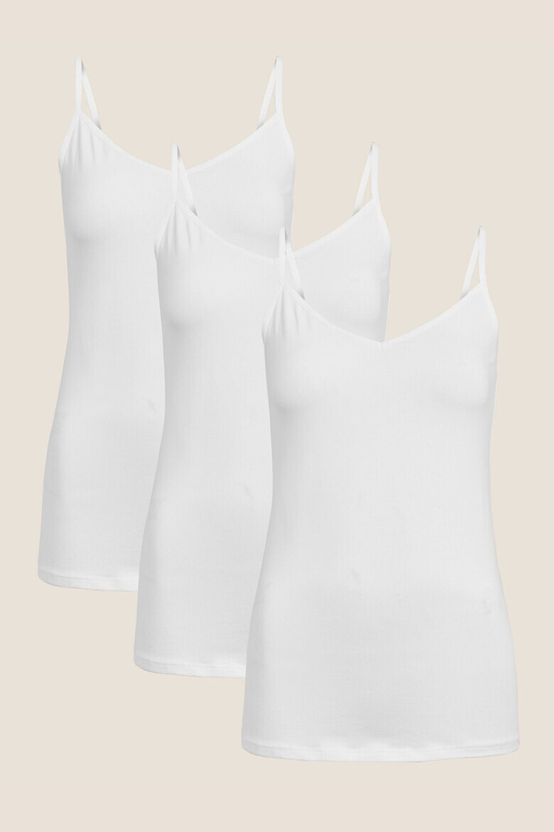 Marks & Spencer Топ с шпиц деколте - 3 броя - Pepit.bg