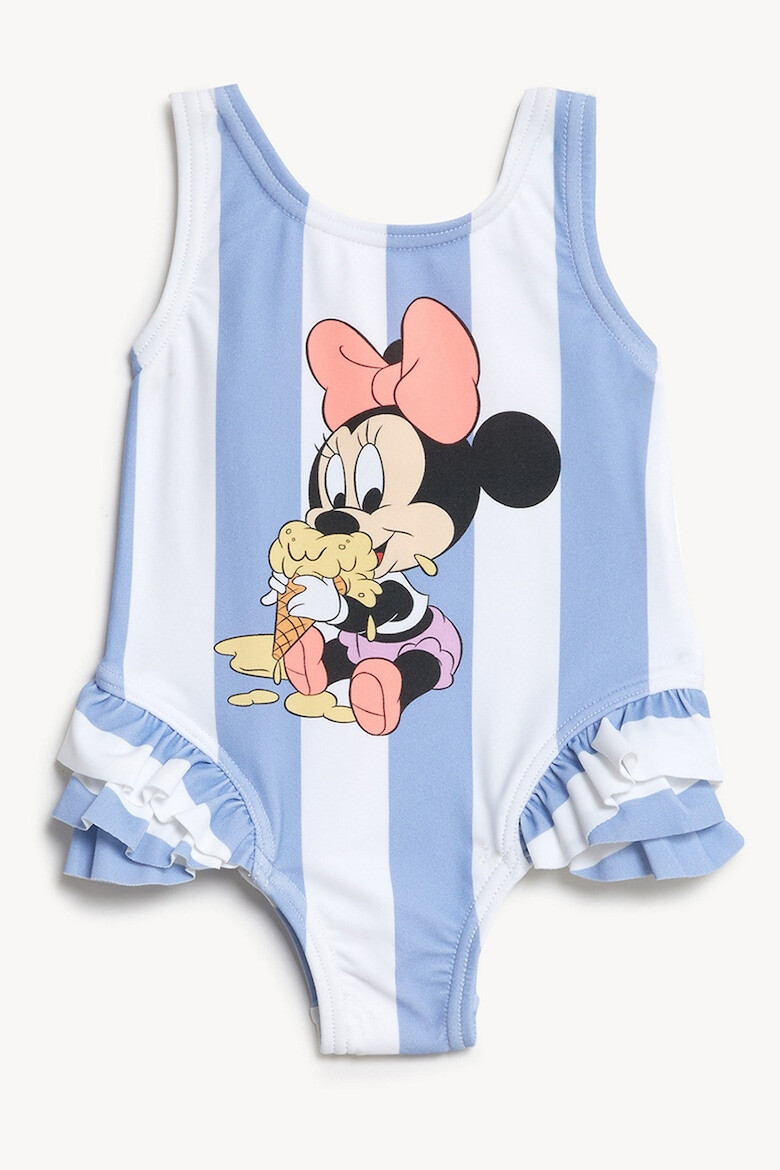 Marks  Spencer Цял бански с набирания и шарки - Pepit.bg