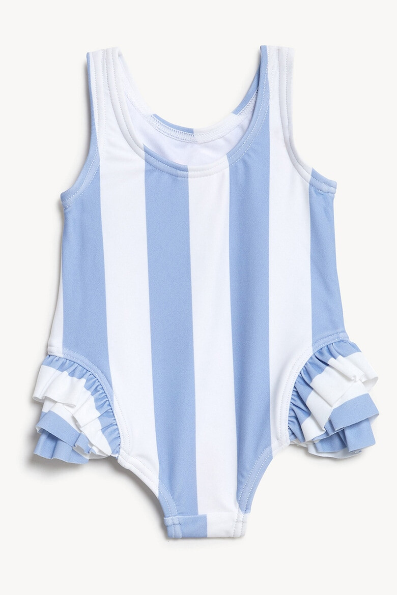 Marks  Spencer Цял бански с набирания и шарки - Pepit.bg