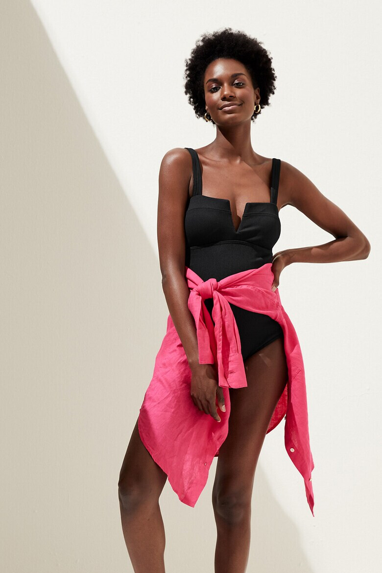 Marks  Spencer Цял бански с рипс - Pepit.bg