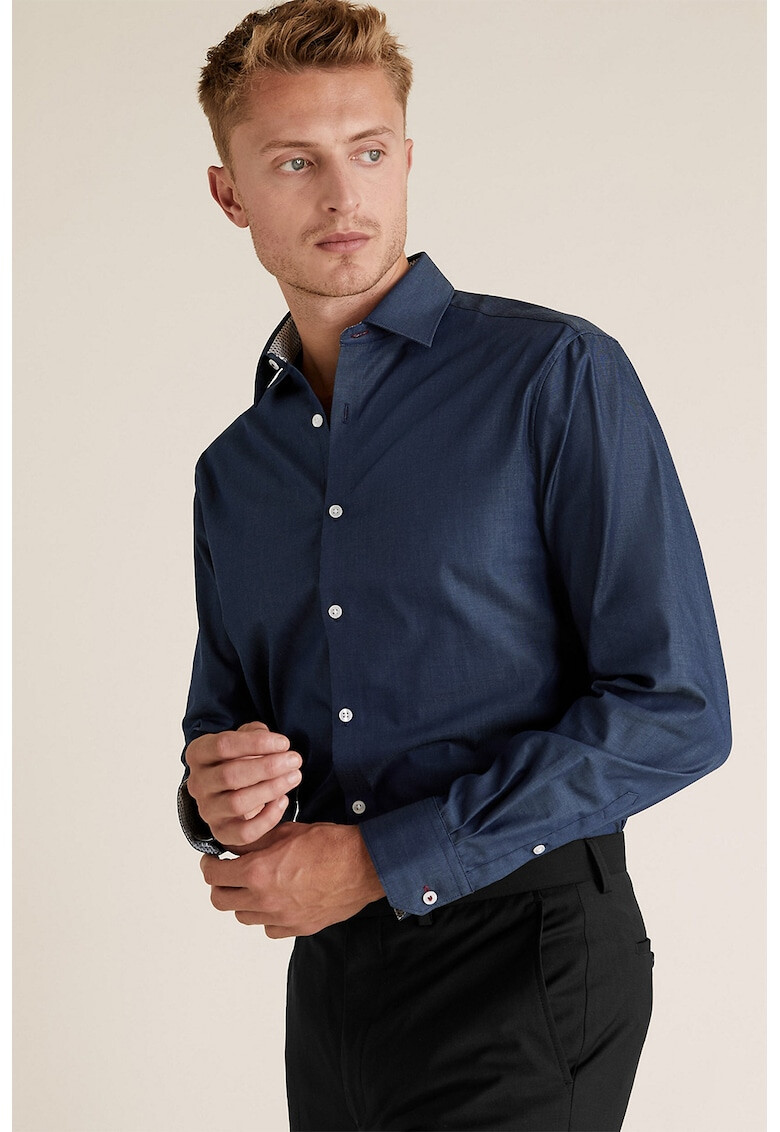Marks & Spencer Вталена памучна риза - Pepit.bg