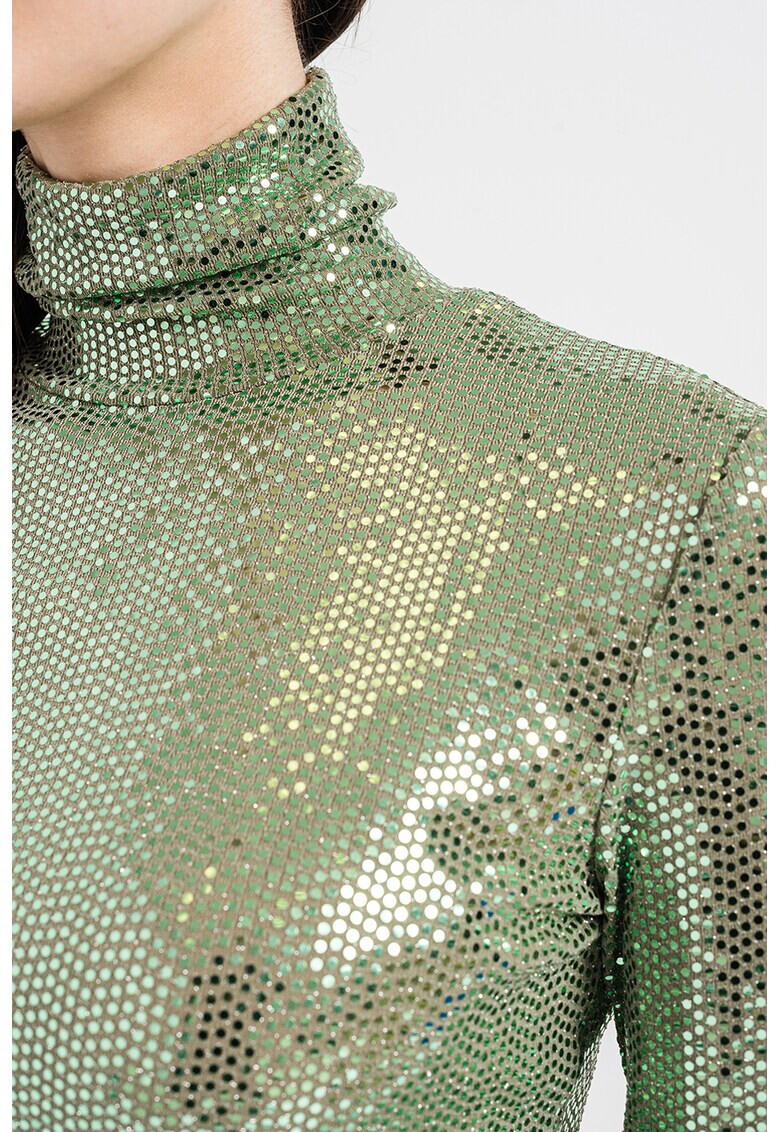 Max&Co Блуза тип поло Costume с бляскав ефект - Pepit.bg