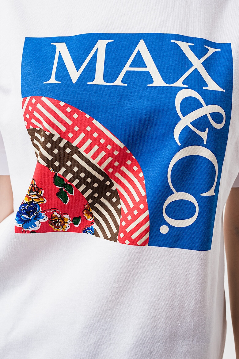 Max&Co Памучна тениска с лого - Pepit.bg