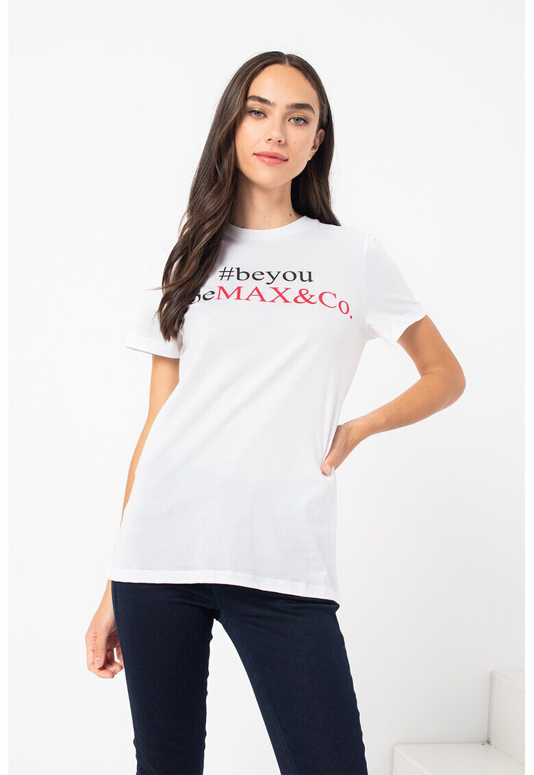 Max&Co Тениска Consenso с лого - Pepit.bg