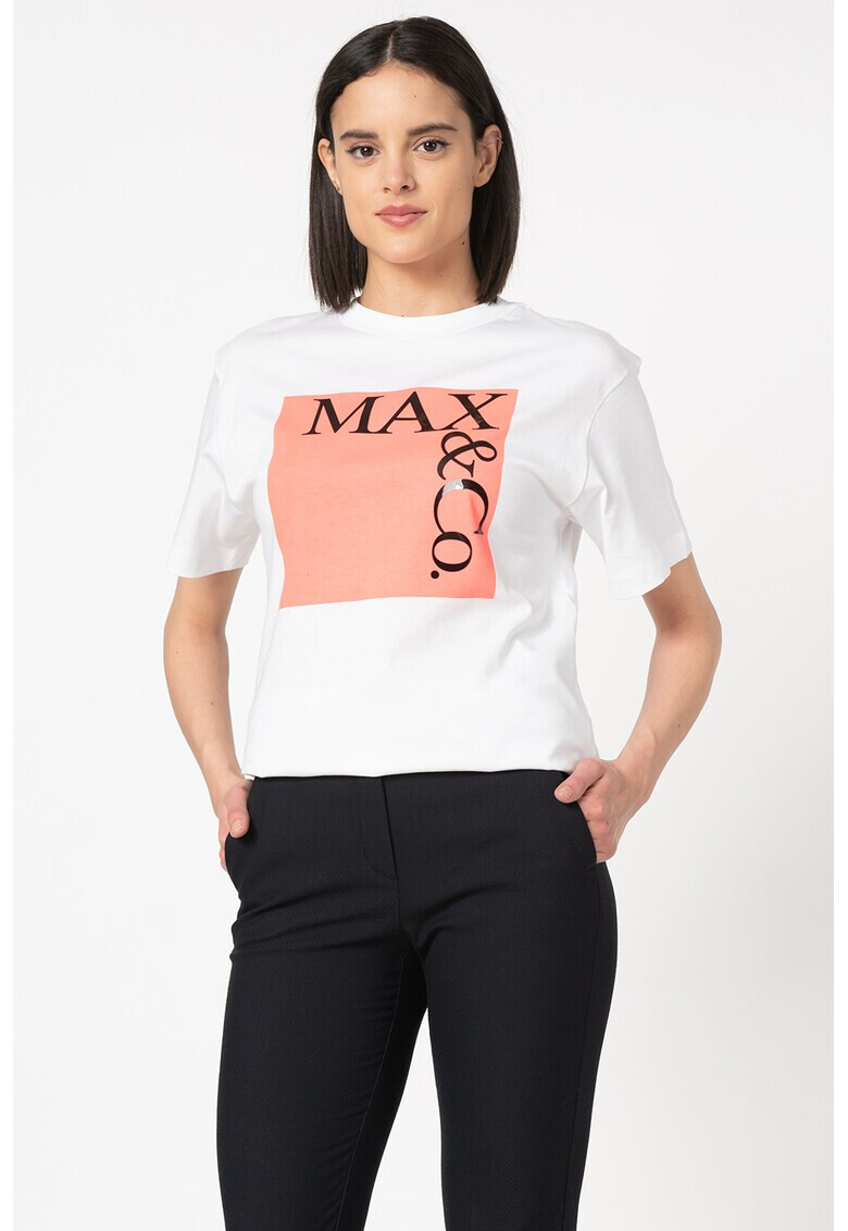 Max&Co Тениска с лого - Pepit.bg