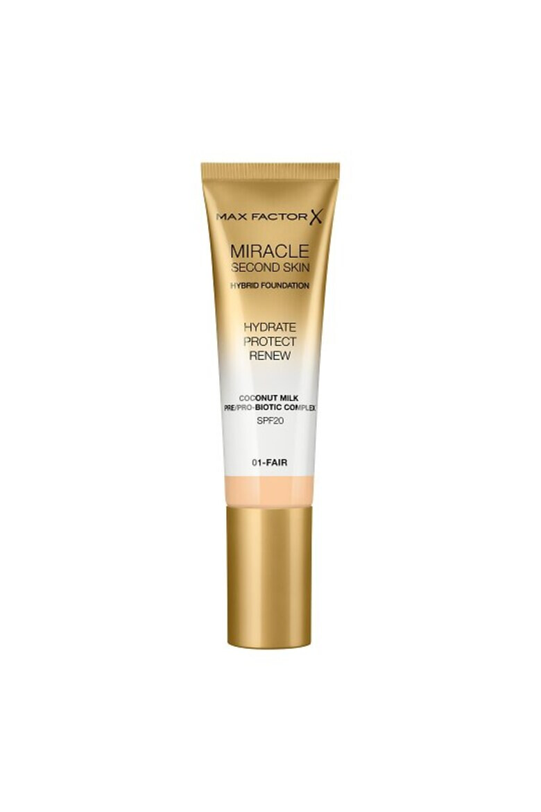 Max Factor Фон дьо тен Miracle Second Skin - SPF 20 - Pepit.bg