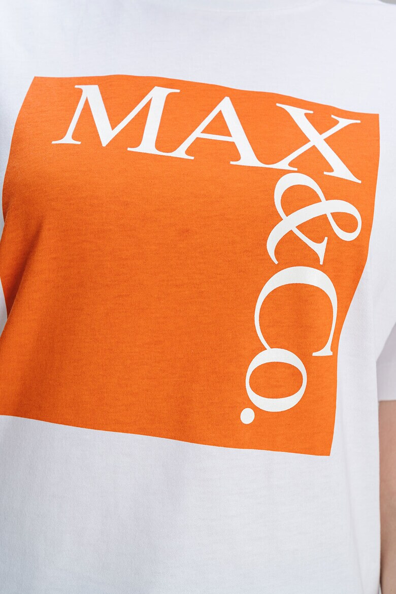 MaxCo Памучна тениска с лого - Pepit.bg