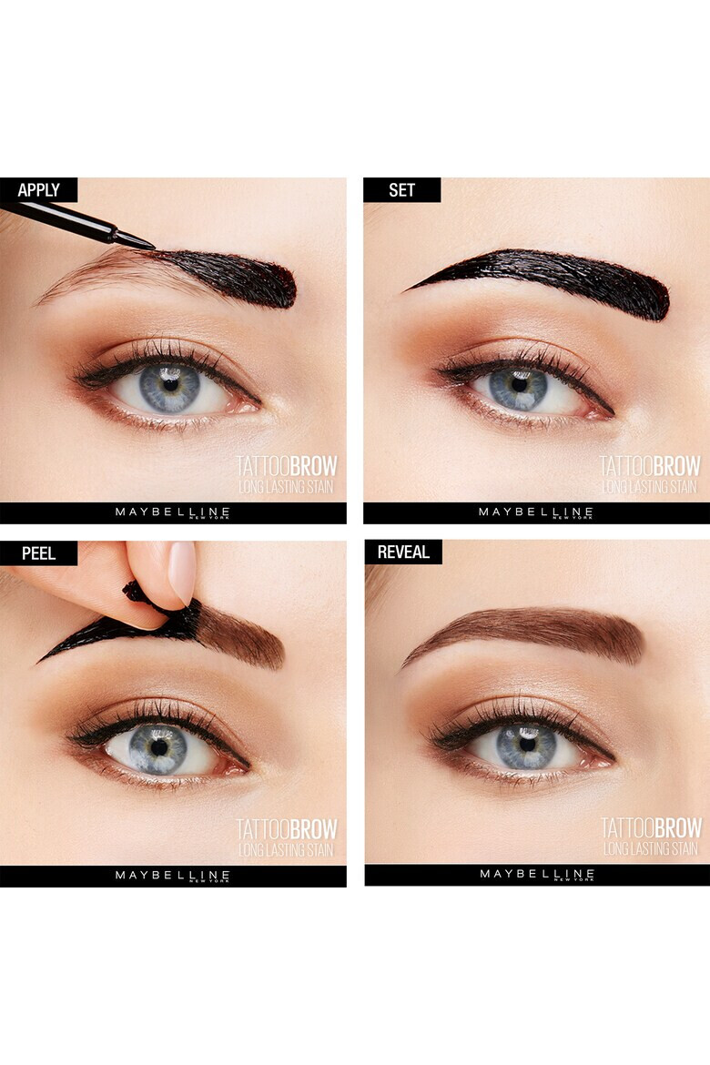 Maybelline Продукт за оцветяване на вежди New York Brow Tattoo Medium Brown - Pepit.bg