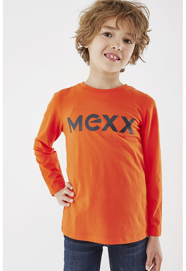 Mexx Блуза с овално деколте и лого - Pepit.bg