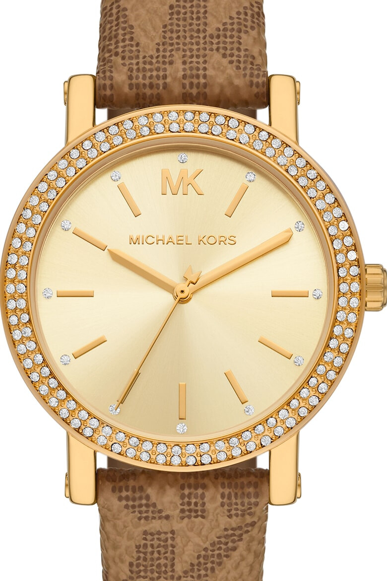 Michael Kors Часовник с каишка с лога и кристали - Pepit.bg