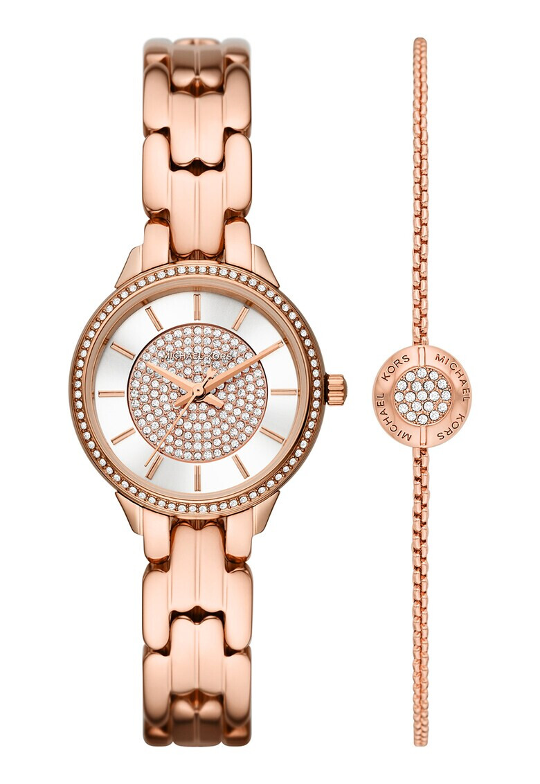Michael Kors Иноксов часовник с кварц и гривна - Pepit.bg
